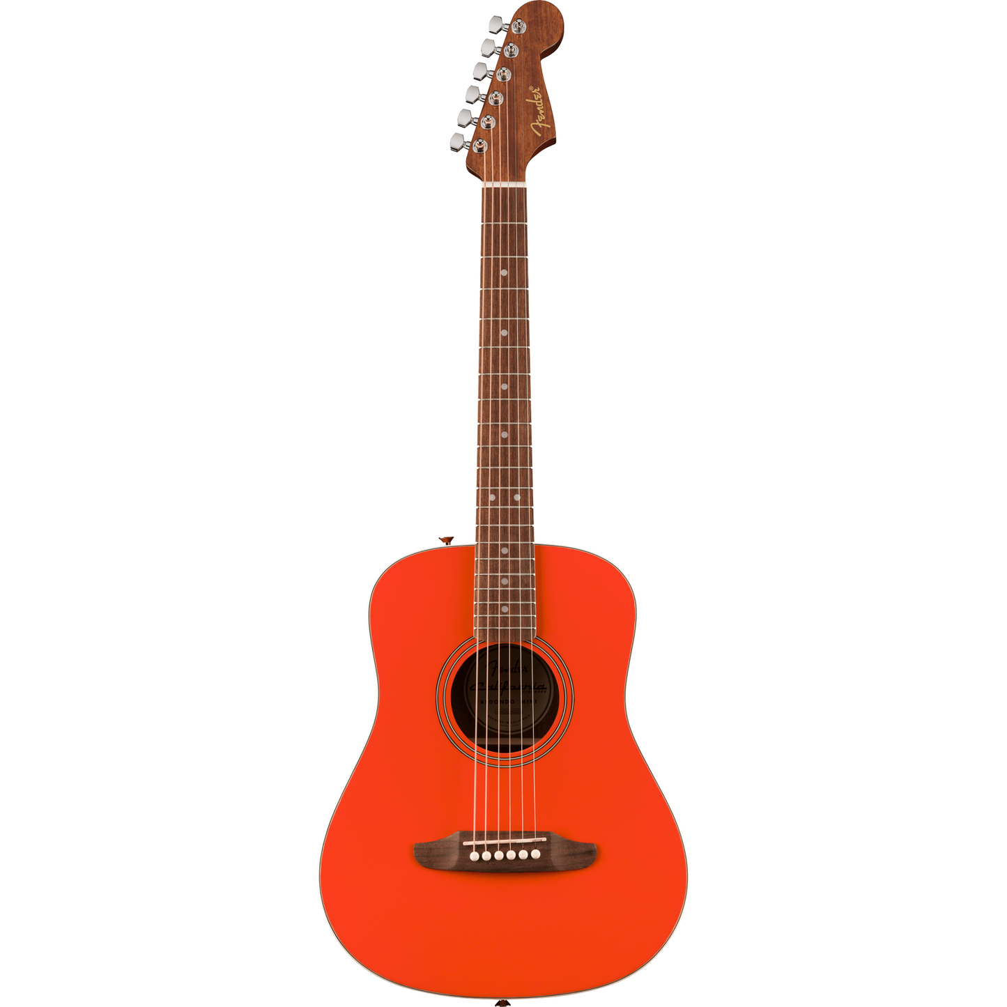 Fender California Standard Redondo Mini Acoustic Guitar - Spruce Top, Fiesta Red