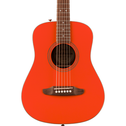 Fender California Standard Redondo Mini Acoustic Guitar - Spruce Top, Fiesta Red