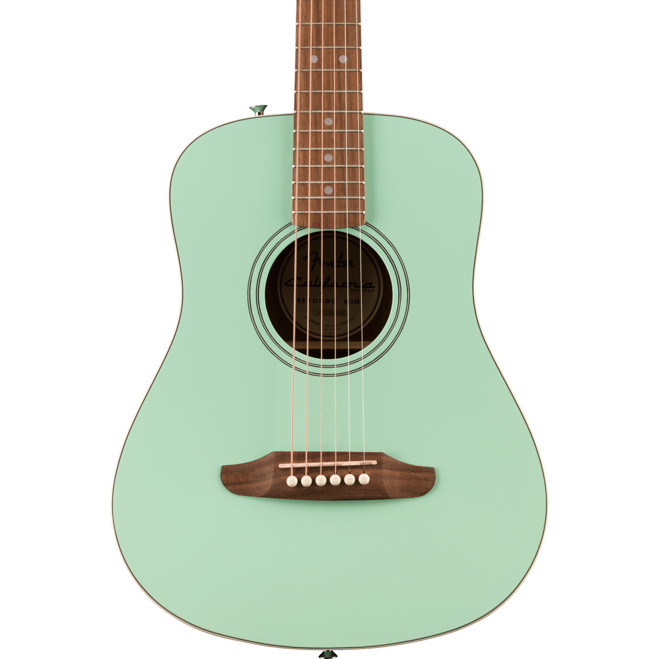 Fender California Standard Redondo Mini Acoustic Guitar - Spruce Top, Surf Green