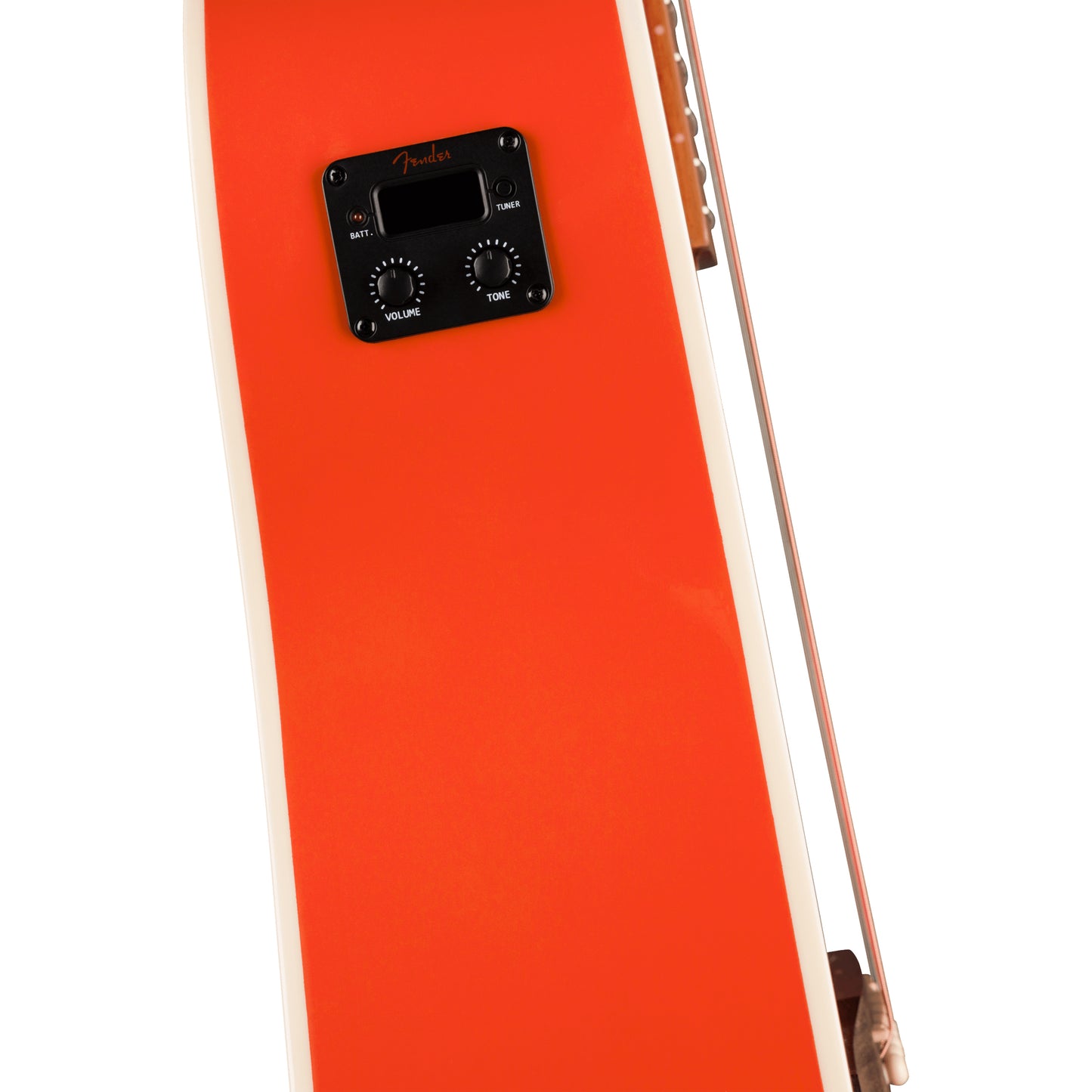 Fender California Standard Redondo CE Acoustic/Electric - Ivory Pickguard, Fiesta Red