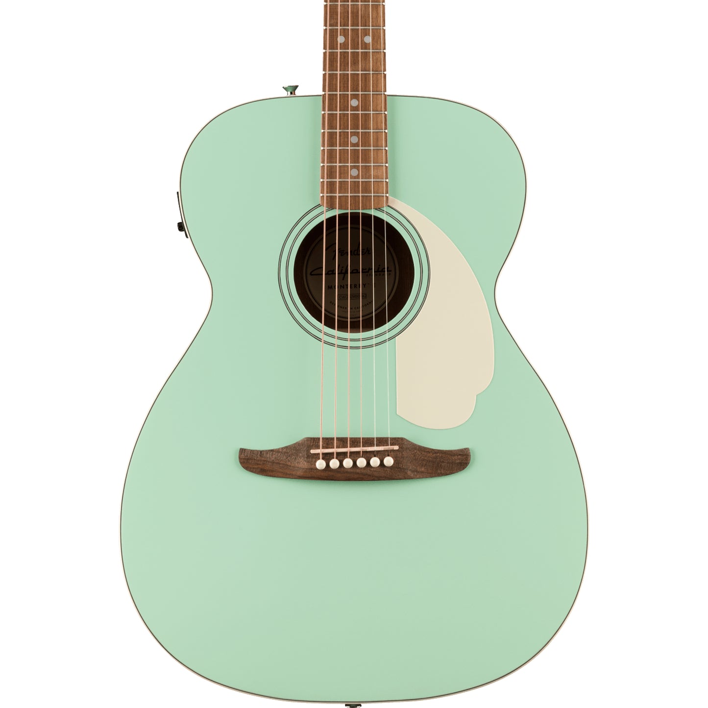 Fender California Standard Monterey E Acoustic/Electric - Ivory Pickguard, Surf Green