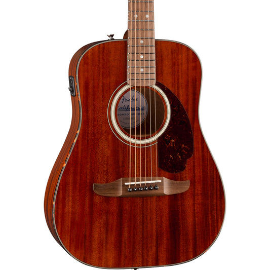 Fender California Deluxe Redondo Jr. E Mahogany Acoustic/Electric - Walnut Fingerboard, Natural