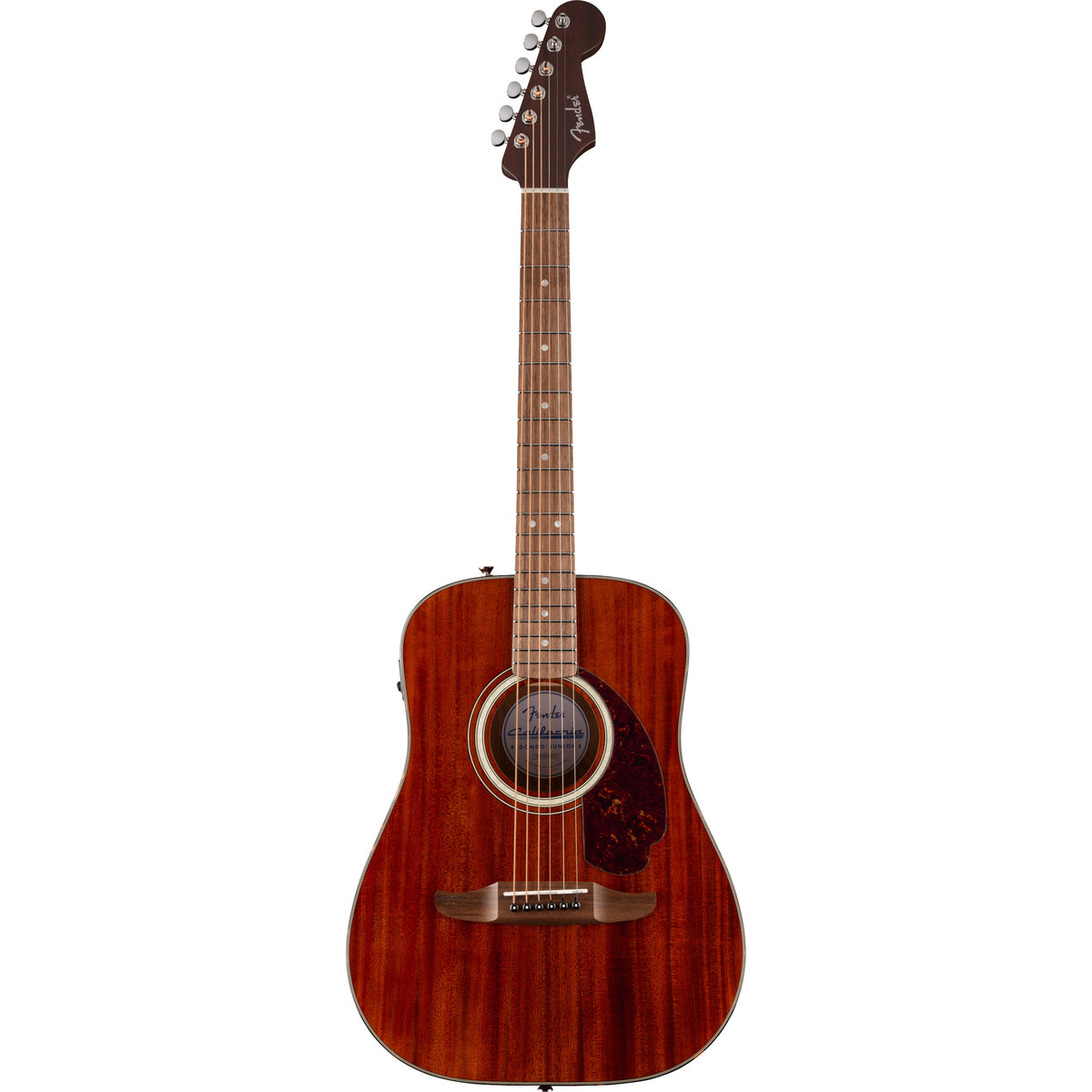 Fender California Deluxe Redondo Jr. E Mahogany Acoustic/Electric - Walnut Fingerboard, Natural