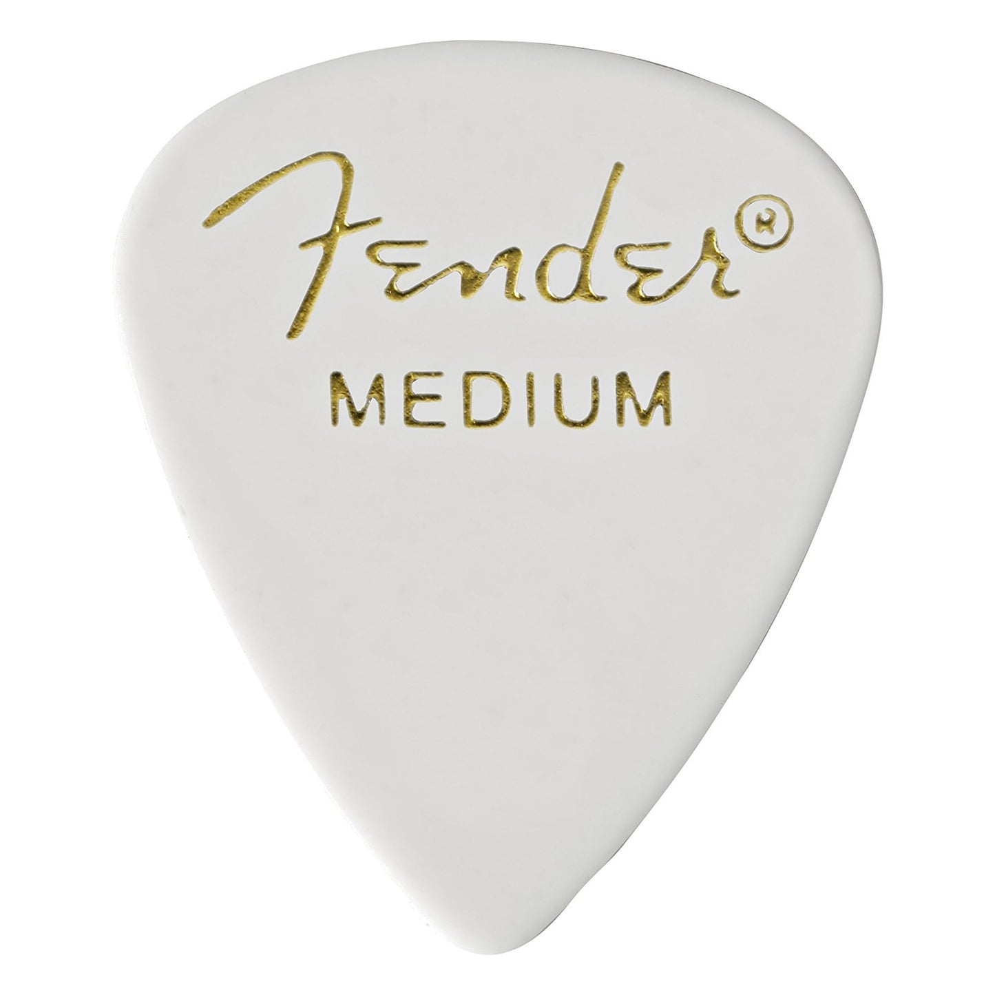 Fender 351 Classic Celluloid Guitar Picks 12-Pack - White - Medium
