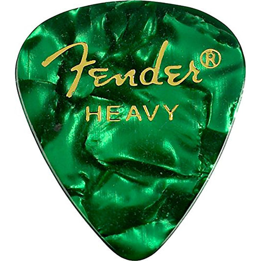 Fender 351 Shape Premium Picks (12-Pack) - Green Moto