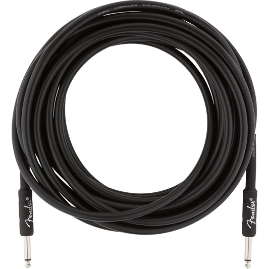 Fender Professional Series Instrument Cable, Straight/Straight, 25' - Black
