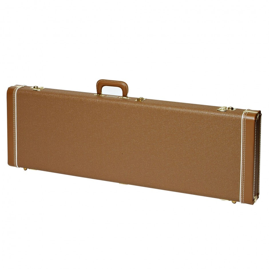Fender Deluxe Case, Brown (Strat/Tele) With Gold Plush Interior