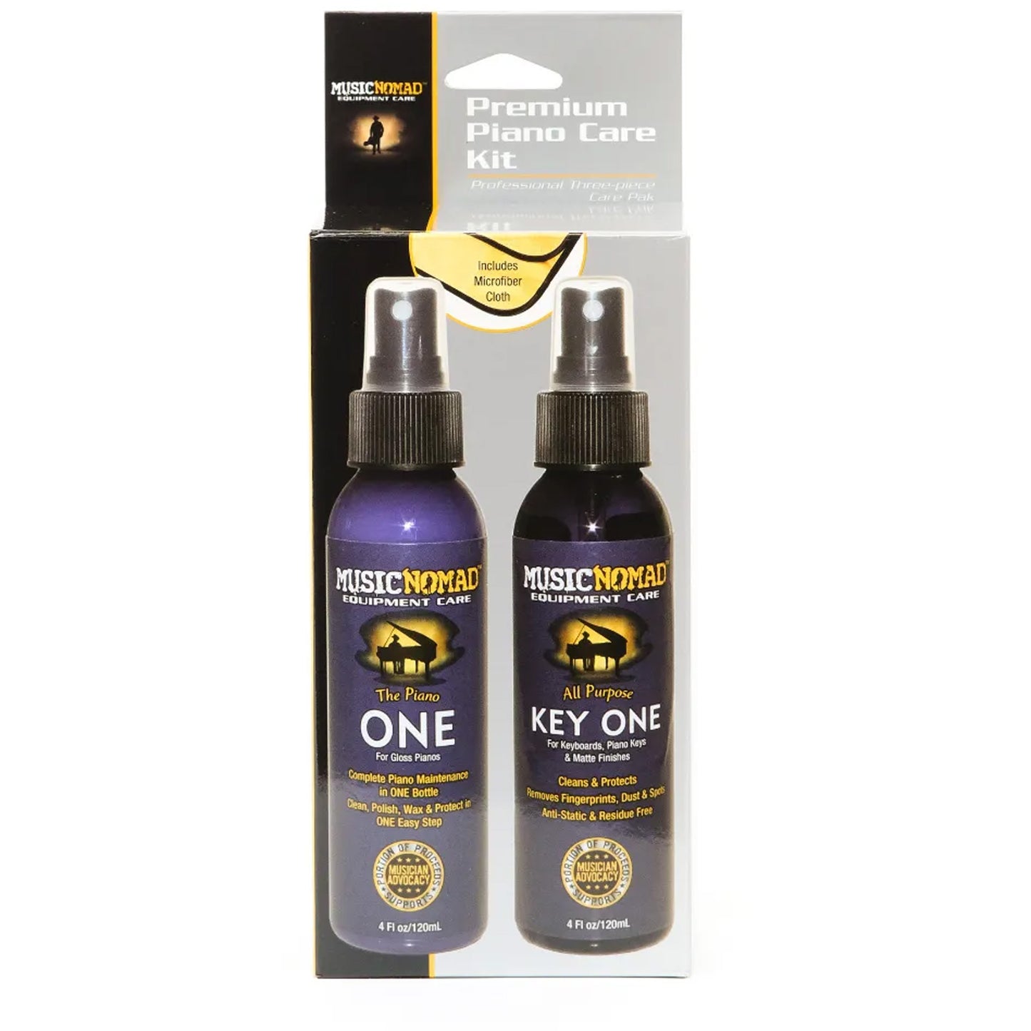 Music Nomad MN132 3-Piece Premium Piano Care Kit