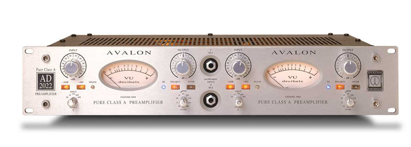 Avalon AD2022 Pure Class A Dual Mono Microphone Preamplifier & DI