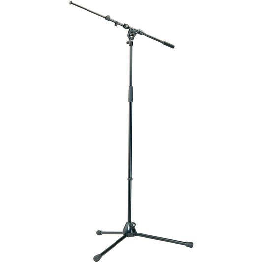 K&M 21090B Tripod Microphone Stand with Telescoping Boom
