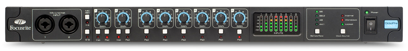 Focusrite Octopre Mk2 8-Channel Microphone Preamp (OCTOPREMK2)