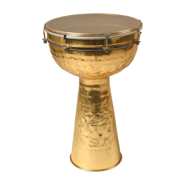 Mid-East MB12S Brass Doumbek Drum