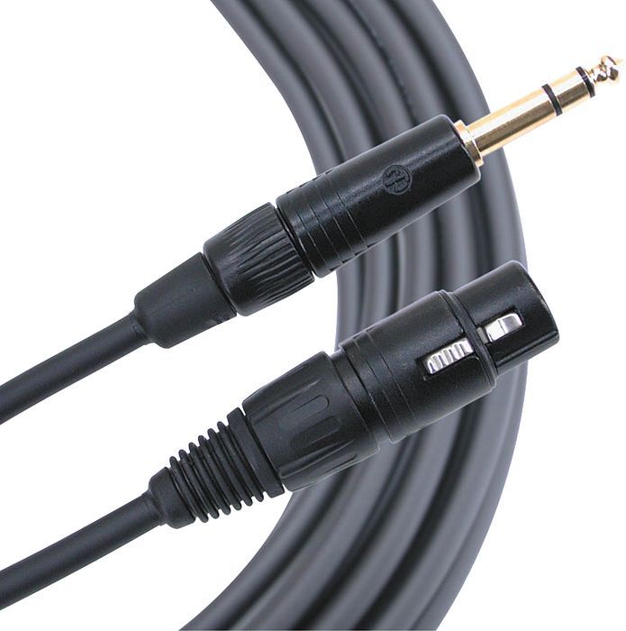 Mogami Gold TRS 1/4"" Male XLR Female Balanced Quad Patch Cable 3 Foot