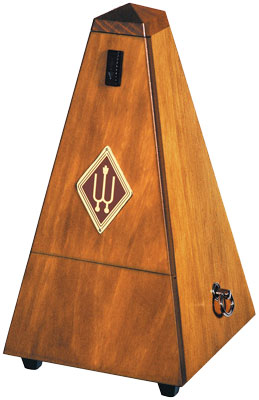 Wittner 803m Wooden Casing Metronome in Walnut Without Bell