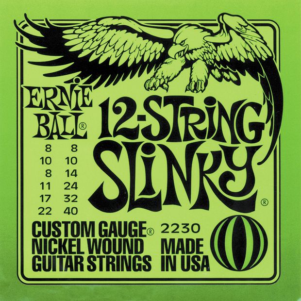 Ernie Ball 2230 Nickel 12-String Slinky Electric Guitar Strings