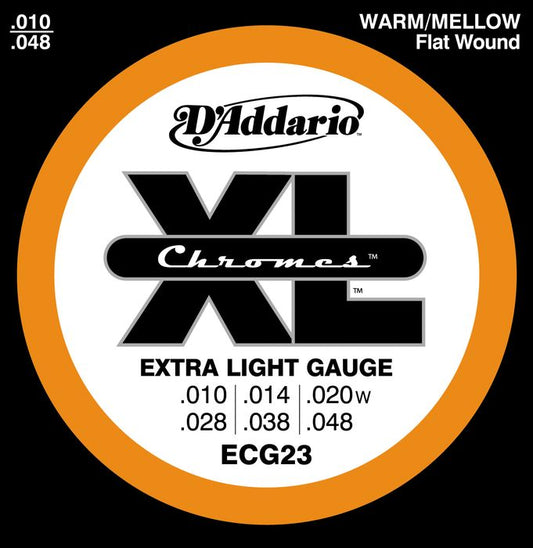 D'Addario ECG23 Chromes Extra Light 10-48