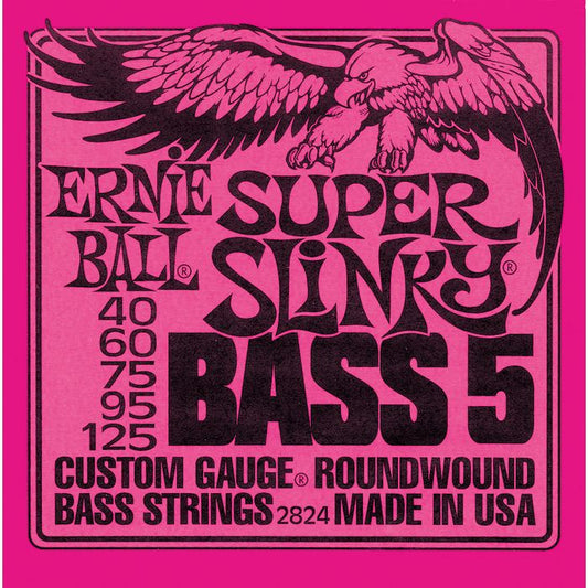 Ernie Ball 2824 Super Slinky 5-string Bass Nickel Wound .040 - .125