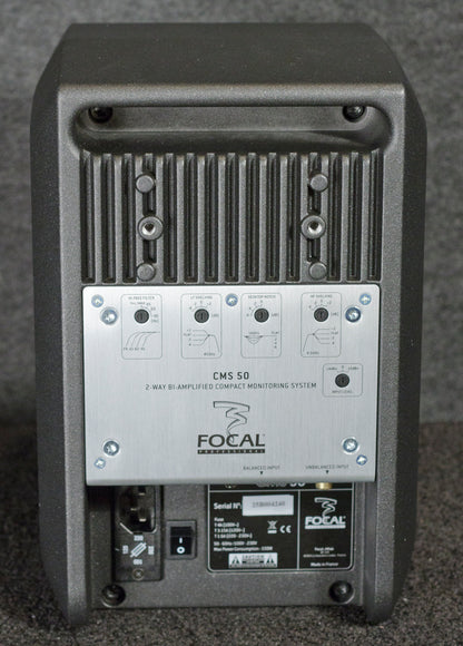 Focal CMS50 2-Way Near Field Monitor 5" Woofer Missing Rubber Footing (CMS50)