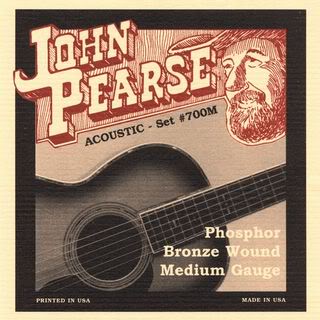 John Pearse 700M Medium Phosphor Bronze Wound Strings