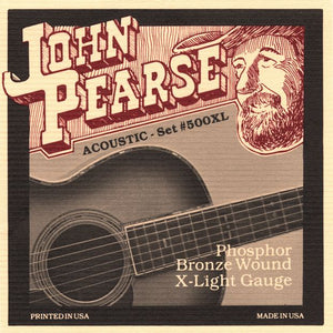 John Pearse 500XL Extra Light Phosphor Bronze Wound
