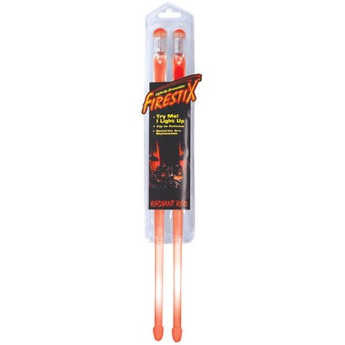 Firestix Light Up Durable Drum Sticks in Radiant Red