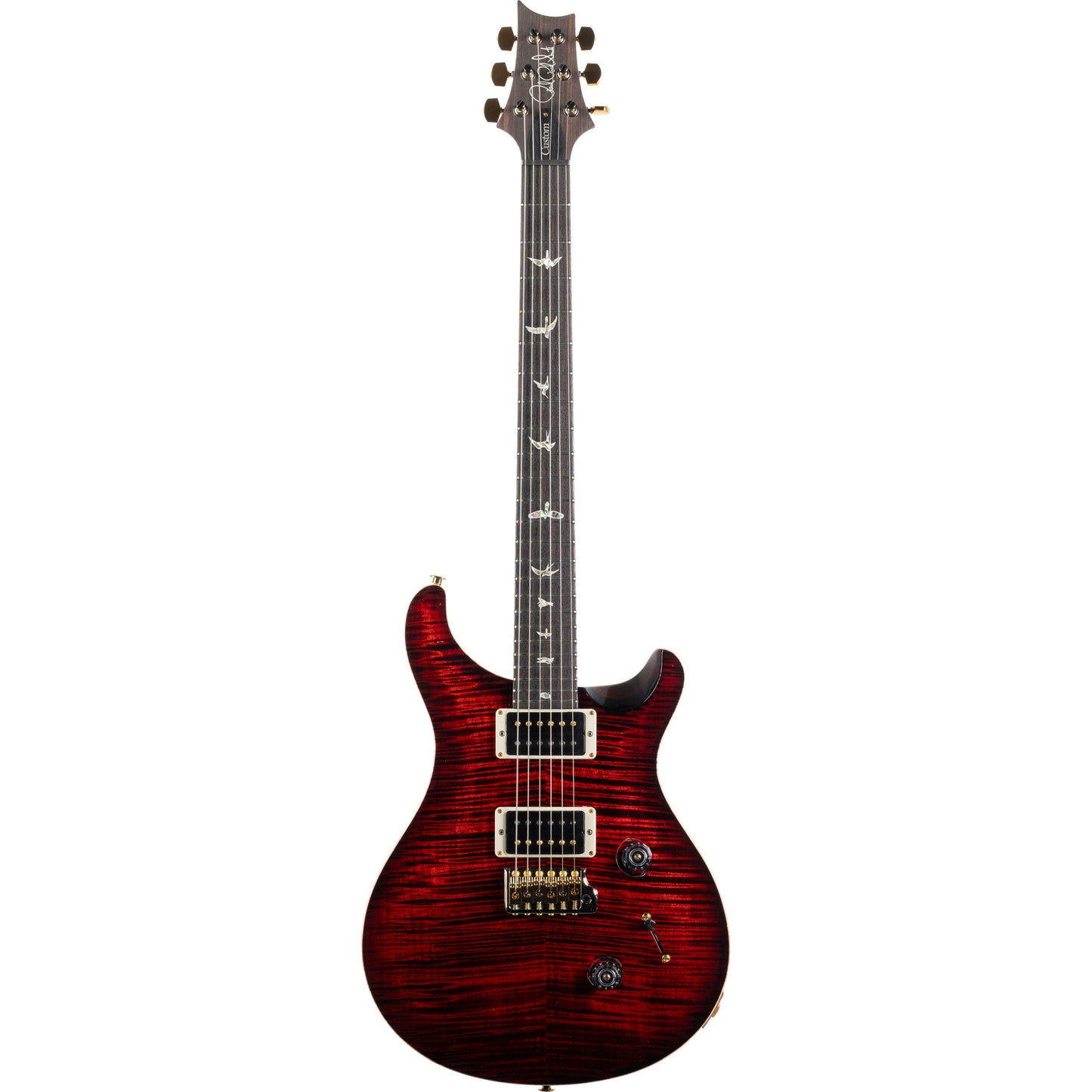 PRS Custom 24 Electric Guitar - Fire Red 10-Top