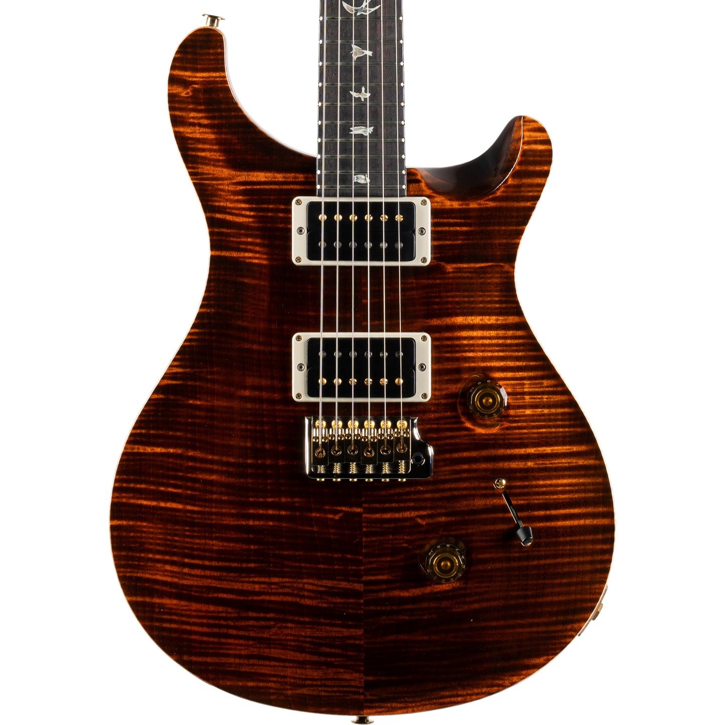 PRS Custom 24 10-Top Electric Guitar - Orange Tiger