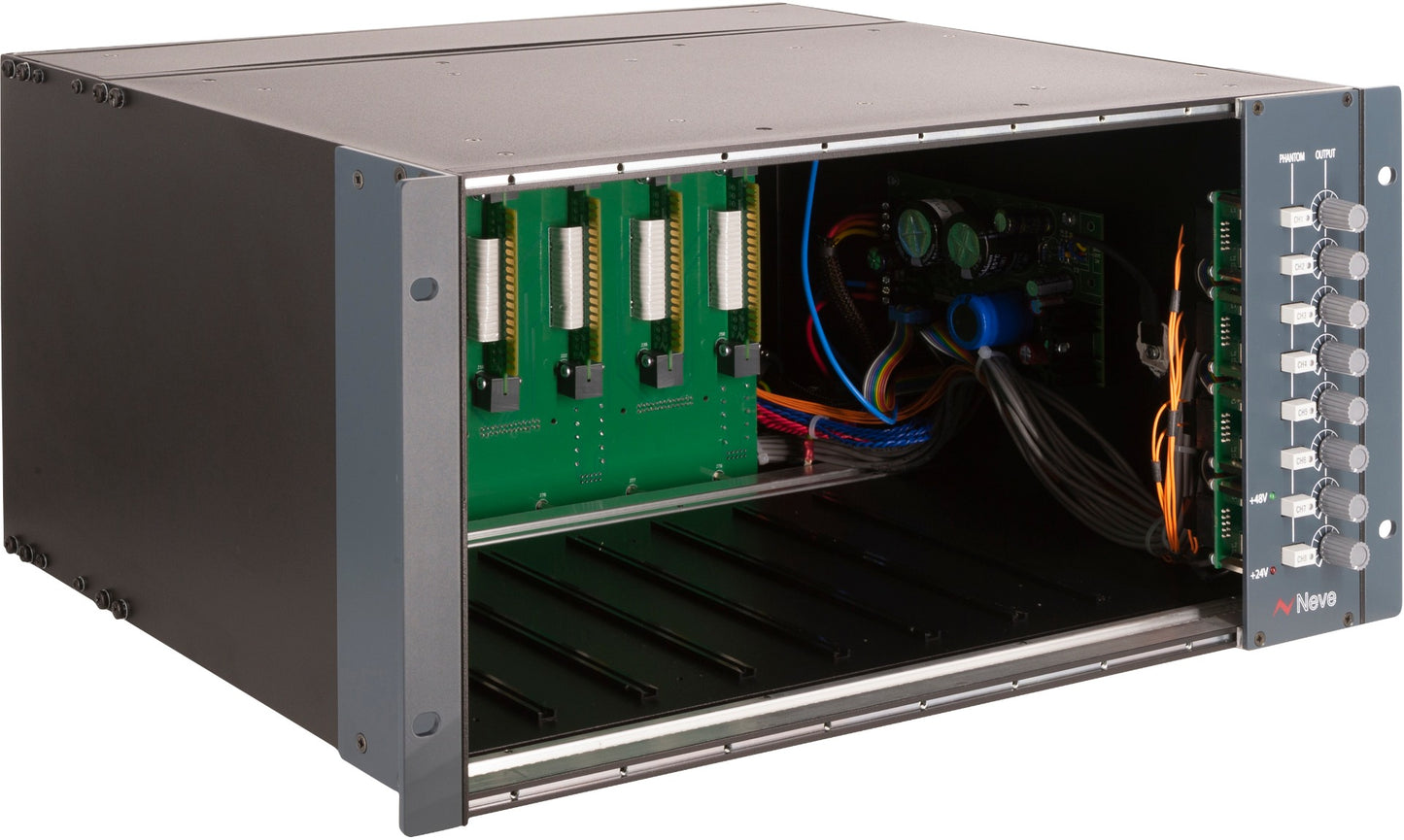 AMS Neve 1073/1084 5U Rack with PSU, Phantom and Gain Control