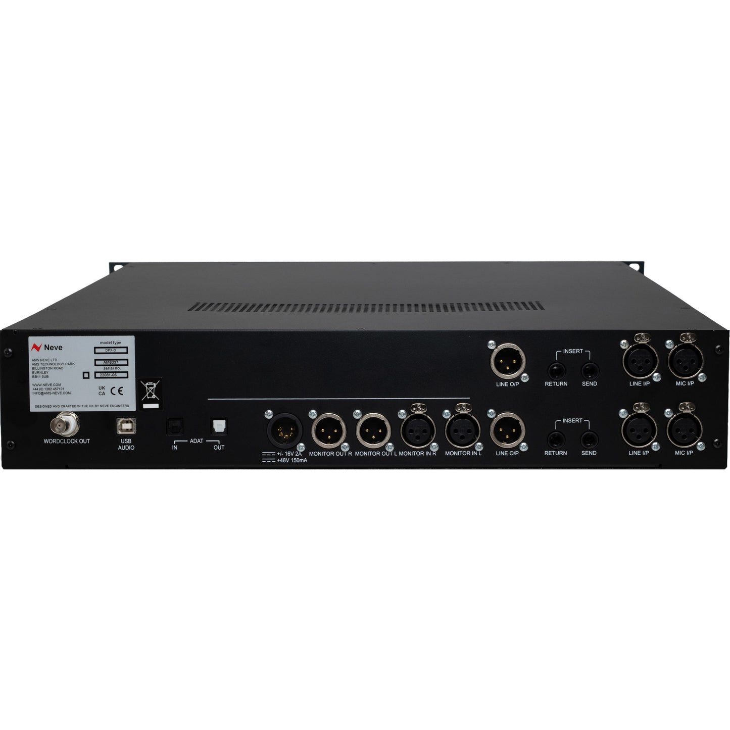 AMS Neve 1073DPX-D Dual 1073 Channel Strip with USB / ADAT Audio Interface