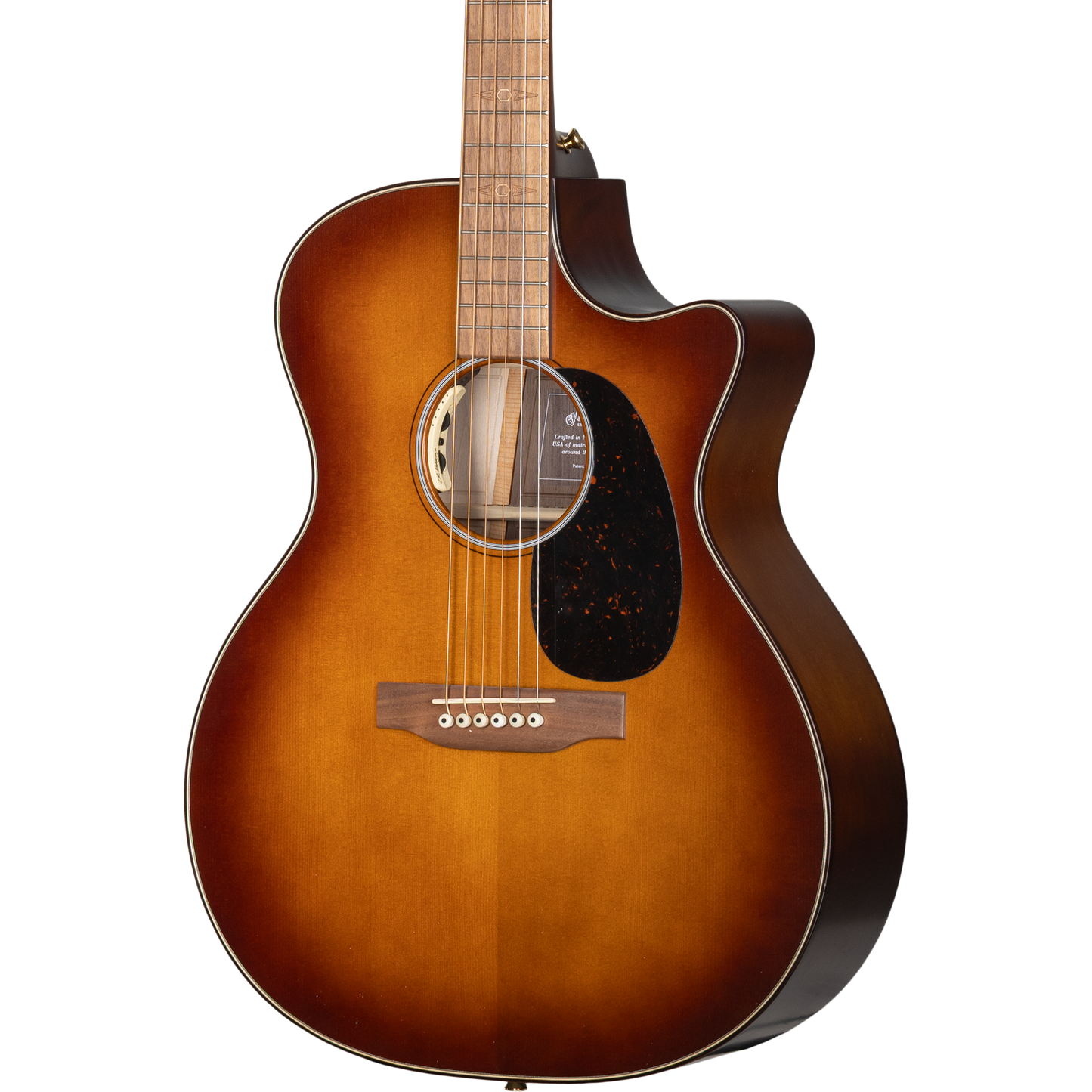 Martin GPCE Inception Maple Acoustic Electric Guitar - Amber Fade Sunburst