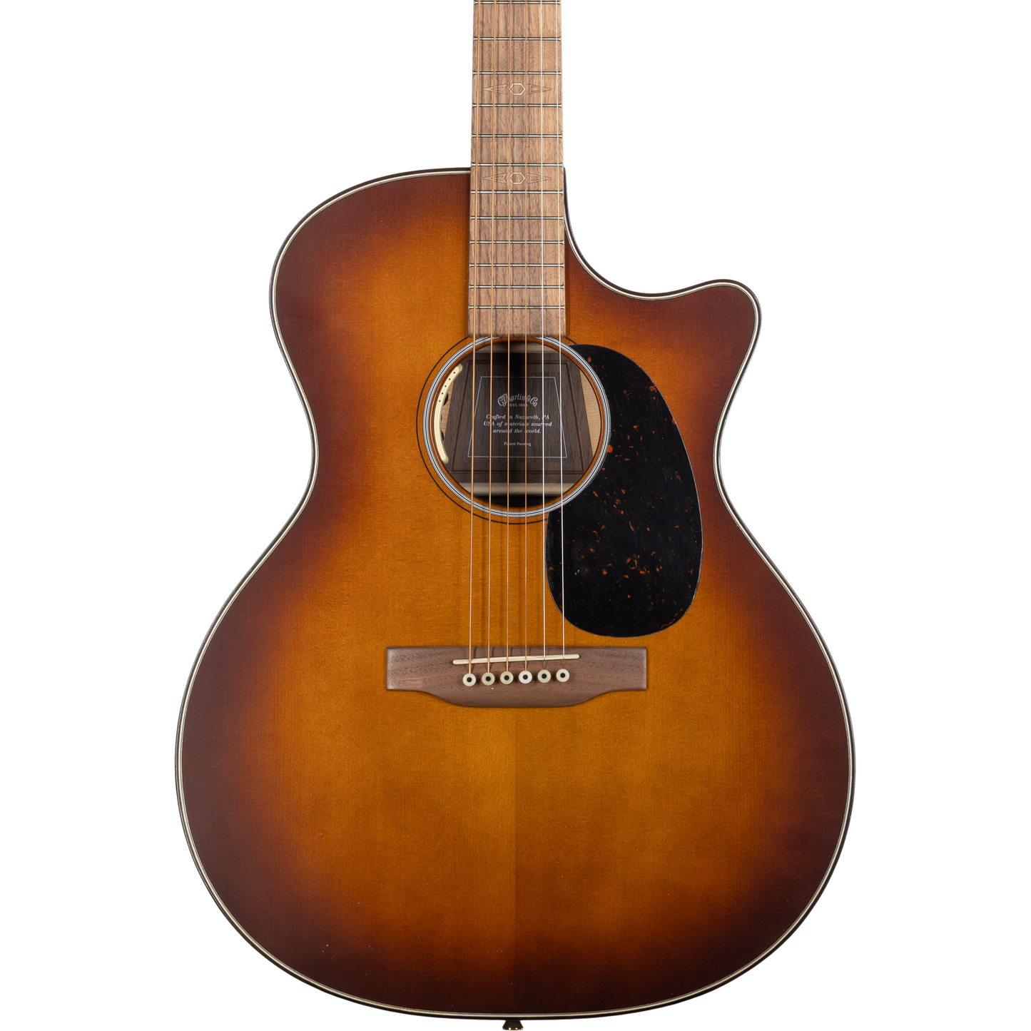 Martin GPCE Inception Maple Acoustic Electric Guitar - Amber Fade Sunburst