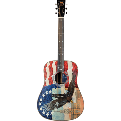 Martin Limited Edition HD-28 Semiquincentennial Acoustic Guitar - Custom Ink Artwork Designed by Robert Goetzl