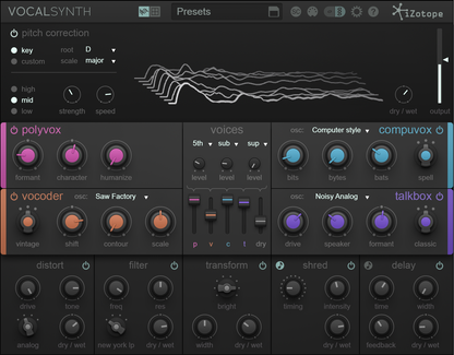 iZotope VocalSynth 2 Vocal Effects Plug-in