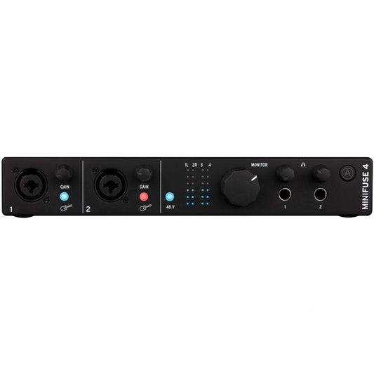 Arturia MiniFuse 4 4in/4out Audio MIDI Interface - Black