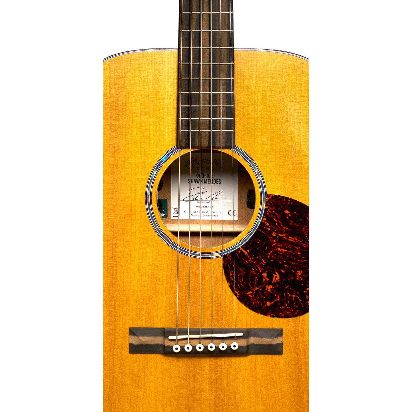 Martin 000-10E Shawn Mendes Acoustic Electric Guitar - Antique Toner
