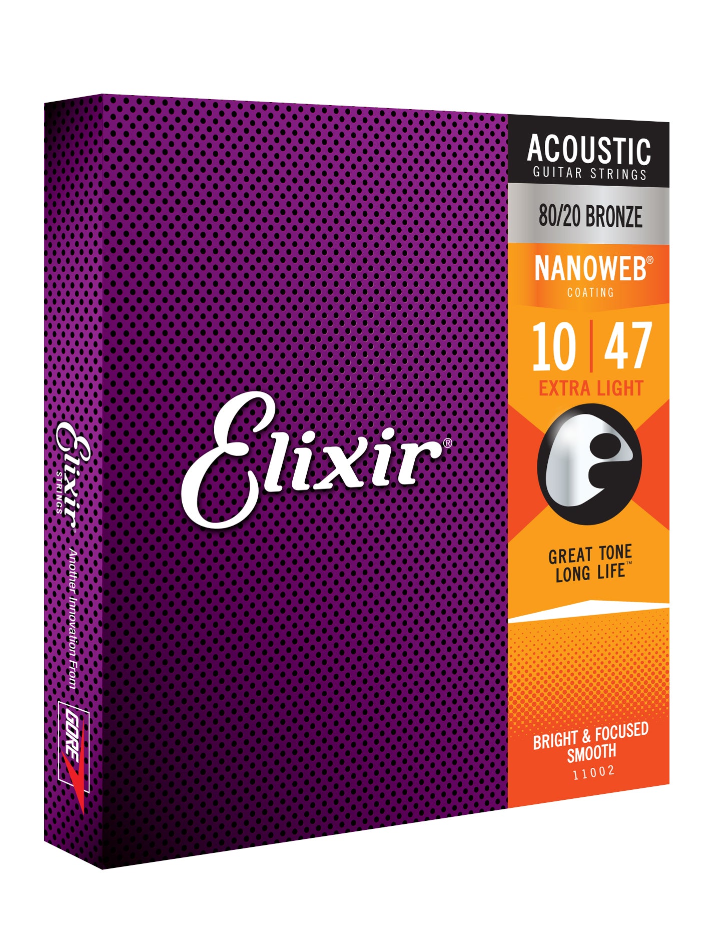 Elixir 11102 Nanoweb 80/20 Bronze Acoustic Strings