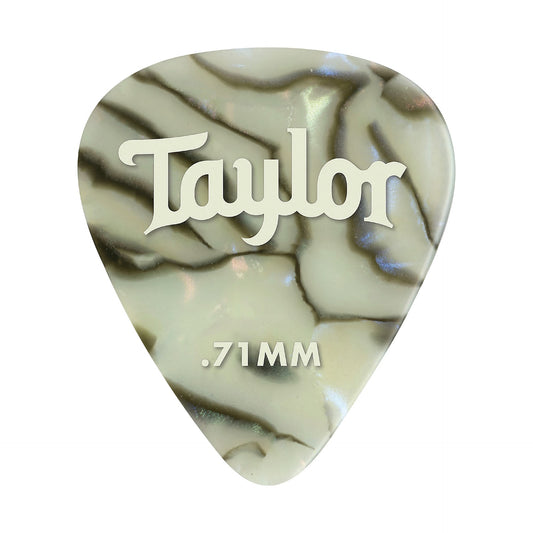 Taylor Celluloid 351 Abalone Picks 12-Pack - .71mm