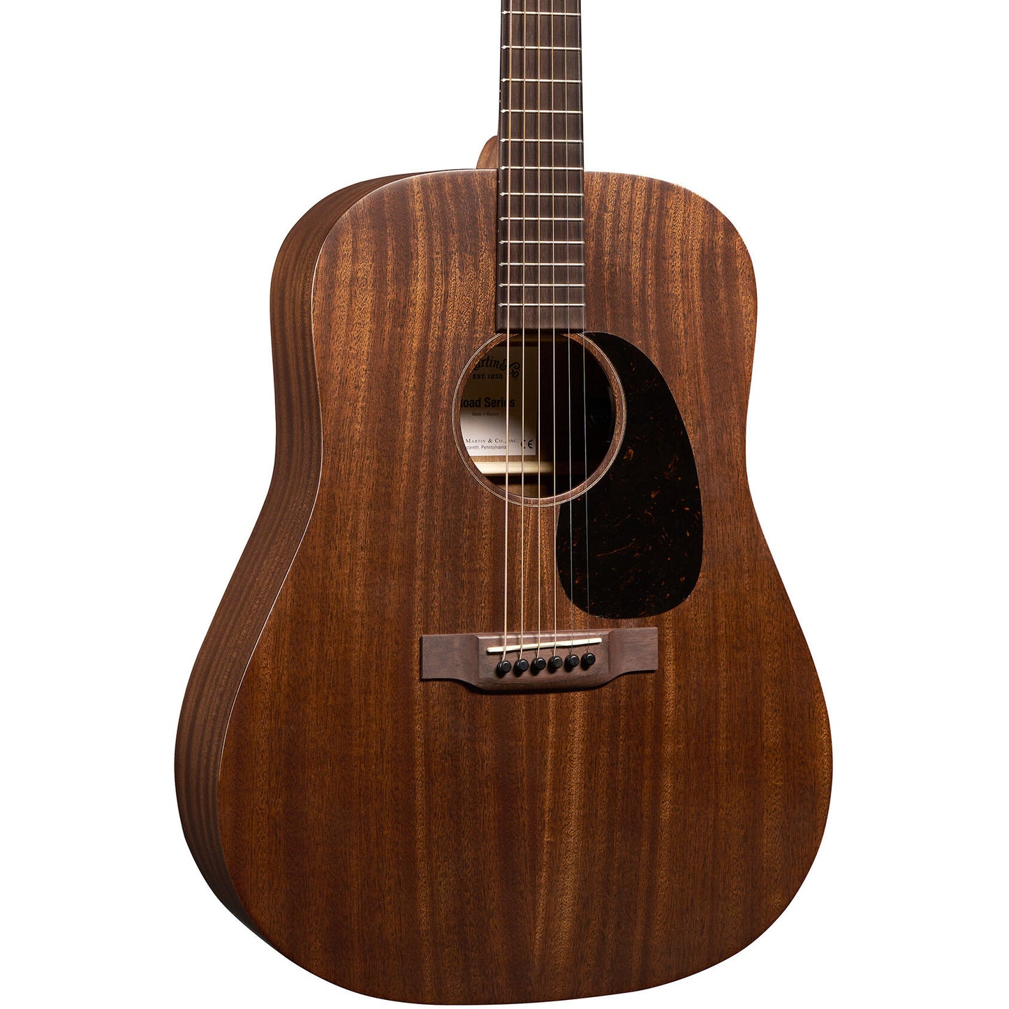 Martin D-10E Retro Sapele Acoustic Electric Guitar - Dark Mahogany