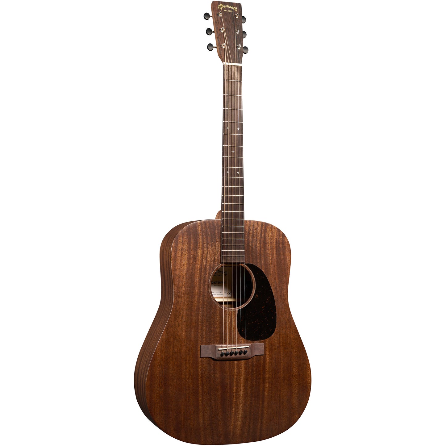 Martin D-10E Retro Sapele Acoustic Electric Guitar - Dark Mahogany