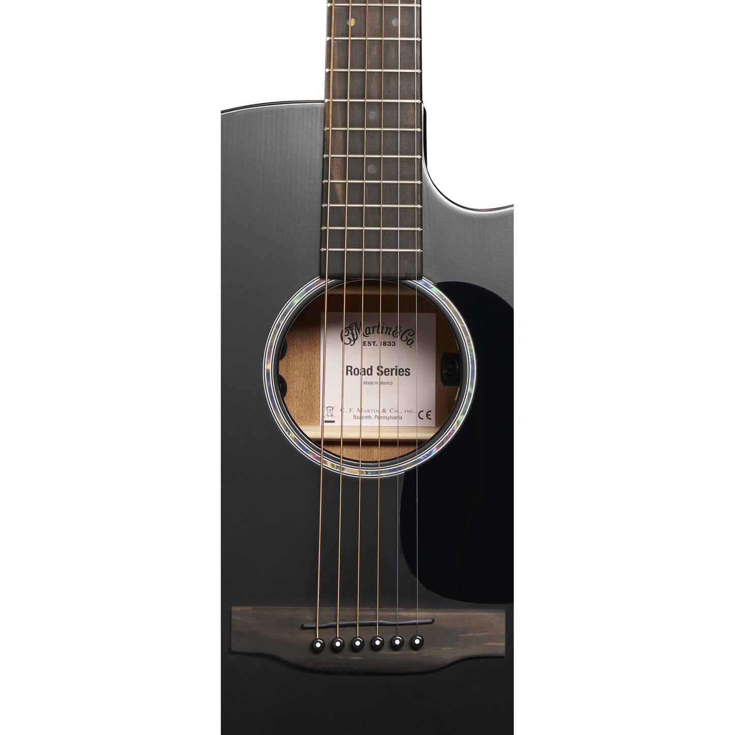 Martin DC-10E Modern Road Series Acoustic Electric Guitar - Black