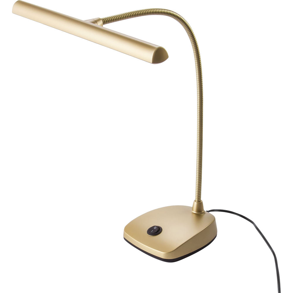 K&M 12297 LED Piano Lamp in Gold