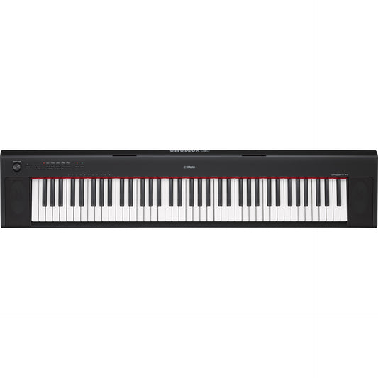 Yamaha NP32 76-Key Lightweight Portable Keyboard in Black with Power Supply
