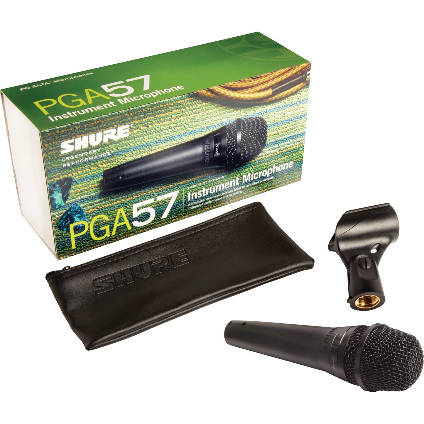 Shure PGA57-LC Cardioid Dynamic instrument Microphone with No Cable