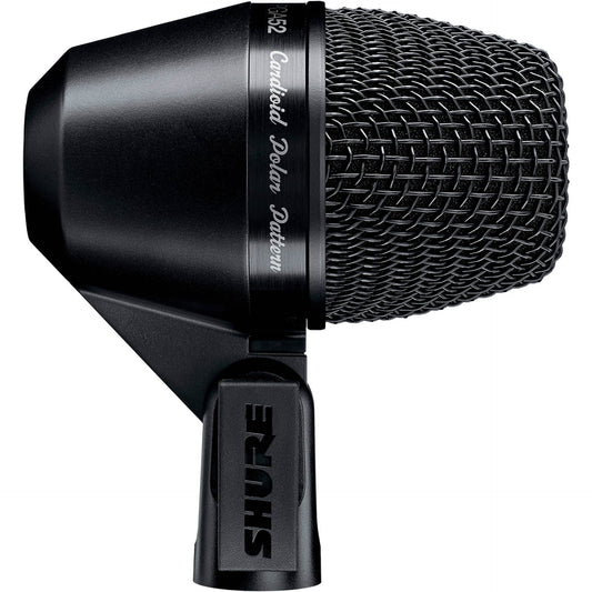 Shure PGA52-LC Cardioid Swivel-Mount Dynamic Kick-Drum Microphone with No Cable