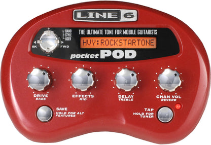 Line 6 Pocket POD Mini Amp Modeler & Guitar Multi-Effects Processor