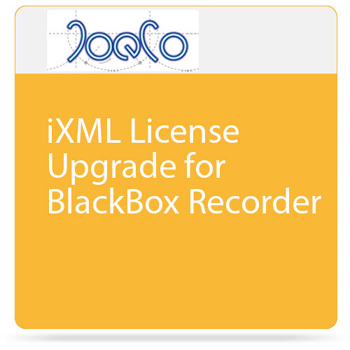 JoeCo iXML License Upgrade for BlackBox Recorder (BBRXML)