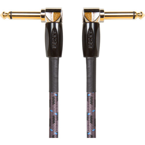Boss BIC-3AA 3ft / 1m Instrument Cable, Angled/Angled 1/4"" Jack