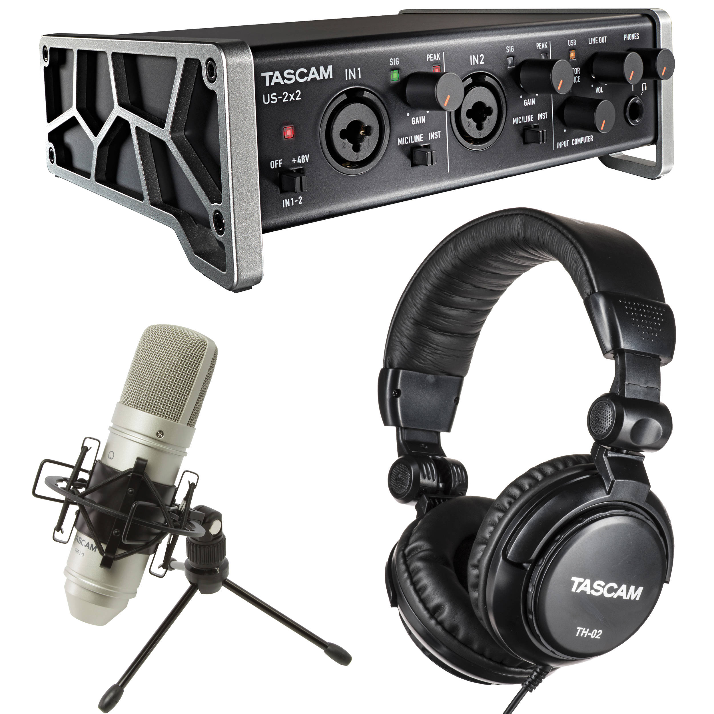 Tascam Trackpack 2x2 Recording Package – Alto Music