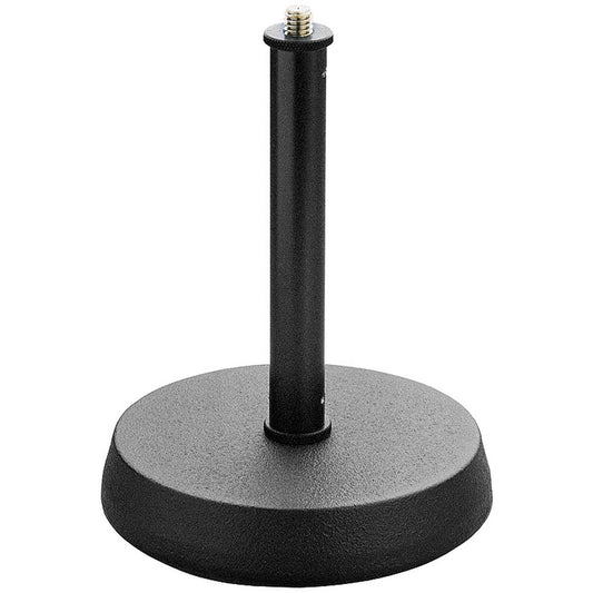 K&M 232 Table Microphone Stand with Anti Vibration Ring, Black