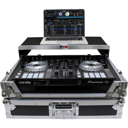 ProX ATA Flight Case For Pioneer DDJ-SR2 DJ Controller with Laptop Shelf and LED